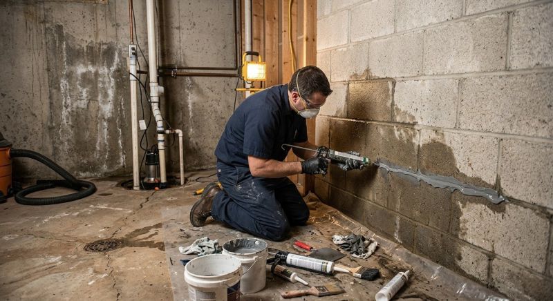 Basement Leak Repair in Fredericksburg, VA