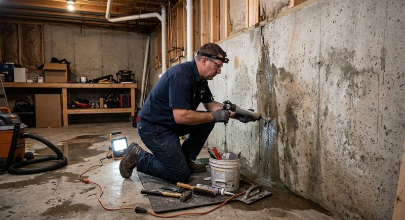 Wall Waterproofing in Fredericksburg, VA
