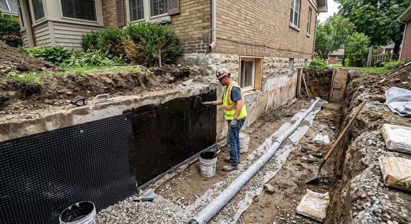 Wall Waterproofing in Fredericksburg, VA
